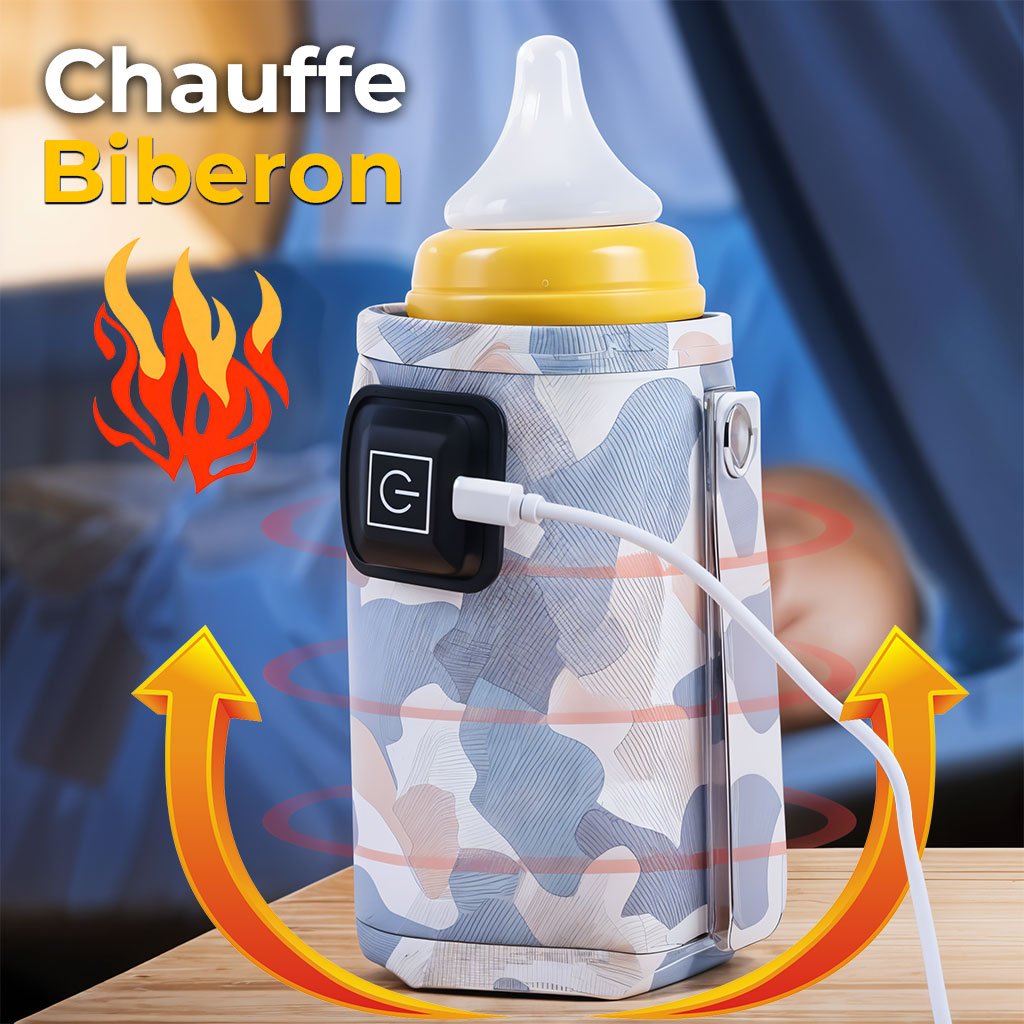 Chauffe-bibron-1 سخان زجاجات الحليب مع كابل USB، و يحافظ على درجة الحرارة المثالية :Chauffe-biberon USB avec maintien de la température optimale GB4706 - الصورة 1