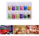 12 زيت عطري برائحة غنية لجهاز تعطير الجو والتبخير : 12 huiles essentielles aux arômes riches pour diffuseur et vaporisateur RF -BT-12B - Image 3