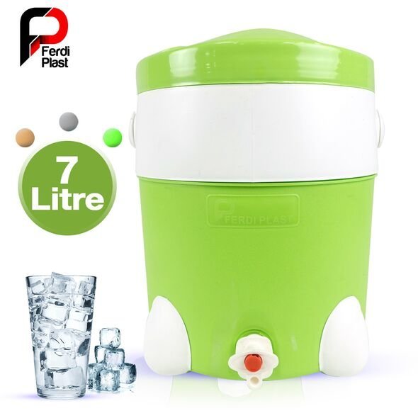 FRP-GLACIERE-A-MANGER-7L-CNC.jpg برادة المياه المحمولة 7 لتر مع حنفية لتفريغ سهل مناسبة للرحلات و التنزه FERDI Glacière D’eau Portative 7L Avec Robinet Ideal Pour Voyages RF-0137 - Image 1