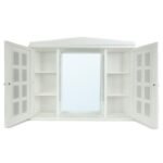 خزانة حمام بلاستيكية مع مرآة لتسهيل تخزين مختلف الأغراض Meuble De Salle De Bain En Plastique Avec Miroir Pour Un Rangement Facile MC001 [CLONE] - Image 2