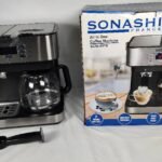 آلة صنع قهوة الإسبريسو  850 واط 15 بار سعة 1.2 لتر : Cafetière expresso 850W 15 Bars capacité 1,2L SONASHI SCM-4976