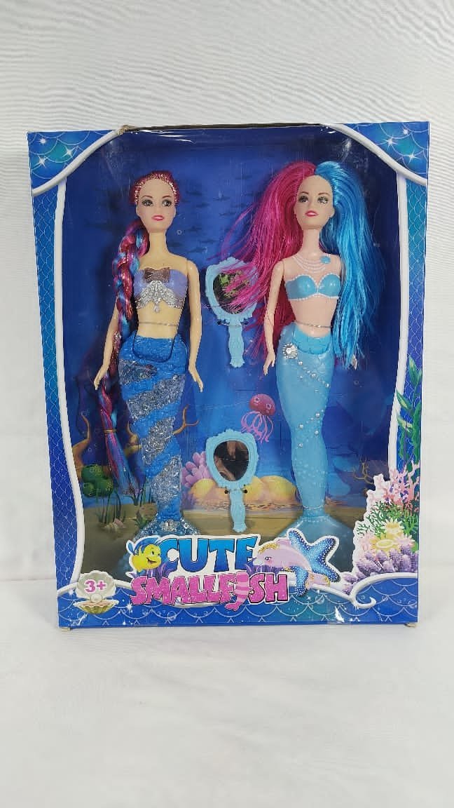 IMG-20240320-WA0015.jpg دمية حورية البحر من باربي 2 قطع : Poupée sirène Barbie 2 pièces RF/6072 - Image 1