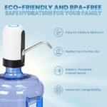 ⁦مضخة مياه زجاجة كهربائية أوتوماتيكية : Pompe à bouteille d'eau, distributeur d'eau automatique ZX-115⁩ - الصورة ⁦5⁩