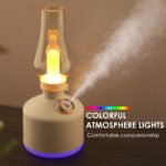 ⁦فواحة عطرية على شكل فانوس مضيئ Diffuseur d'huile essentielle pour maison et bureau, lampe rétro, humidificateur d'air électrique, vaporisateur à brume fraîche  RF/LA-0621⁩ - الصورة ⁦2⁩