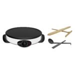 صانعة الكريب و الفطائر 2في1 من سوناشي SONASHI Crêpière Et Machine À Pancakes 2en1 1500W SCRM-865 - Image 4