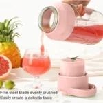 خلاط محمول للمشروبات والعصائر، قابل لإعادة الشحن عبر USB : Mixeur portable pour boissons et smoothies, rechargeable par USB RF/DDT-01 - Image 3