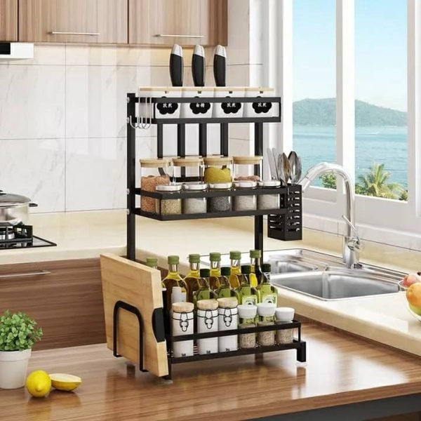 WhatsApp-Image-2022-08-20-at-19.38.24-600x600-1.jpeg رف توابل 3 طبقات للمطبخ من الفولاذ المقاوم للصدأ : Étagère à Épices 3 Niveaux pour Cuisine en acier inoxydable RF/0154 - Image 1