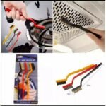 مجموعة تنظيف 3 قطع بأطراف من النحاس والنايلون والفولاذ المقاوم للصدأ 18*3 سم: Kit de nettoyage 3 pièces avec brosses en laiton, nylon et acier inoxydable 18*3 cm S-1032 - Image 7