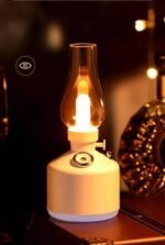 فواحة عطرية على شكل فانوس مضيئ Diffuseur d'huile essentielle pour maison et bureau, lampe rétro, humidificateur d'air électrique, vaporisateur à brume fraîche  RF/LA-0621 - Image 3