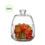 وعاء حلوى زجاجي من لاف بغطاء RF-255CC