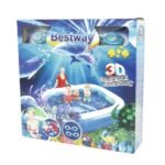 حوض سباحة للأطفال قابل للنفخ مع نظارتين للسباحة Piscine Gonflable Avec Design 3D Pour Enfant 262 x 175 x 51cm Bestway 54177 - Image 5