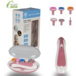 مبرد أظافر للأطفال مع مقص أظافر كهربائي يعمل بالبطارية  Lime à ongles pour bébé avec coupe-ongles électrique a piles SA-29042