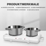 صفيحة تسخين مزدوجة : Doubles Plaques Chauffantes  BOMANN DKP5028CB - Image 6