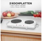 صفيحة تسخين مزدوجة : Doubles Plaques Chauffantes  BOMANN DKP5028CB - Image 3