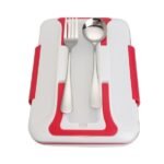 حافظة طعام كهربائية مقسمة من الإينوكس لطعام صحي وطازج Multi-Fonction Electric Lunch Box 1L YY-3266 - Image 7