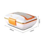 حافظة طعام كهربائية مقسمة من الإينوكس لطعام صحي وطازج Multi-Fonction Electric Lunch Box 1L YY-3266 - Image 2