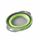 مصفاة سيليكون دائرية قابلة للطي-vert - اخضر -Passoire Rond En Silicone Pliable Rétractabl RF /934 - Image 3