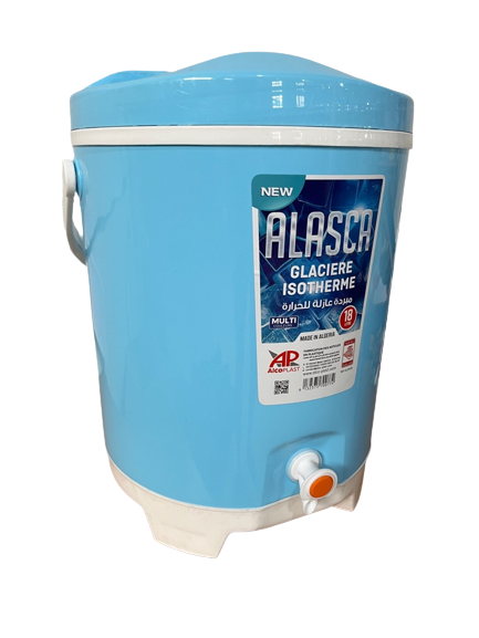 image-30-07-23-01-59-7-removebg-preview.png برادة المياه المحمولة 18 لتر مع حنفية لتفريغ سهل مناسبة للرحلات و التنزه AlcoPLAST Glacière D’eau Portative 18L Avec Robinet Ideal Pour Voyages - Image 1