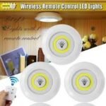 3 مصابيح LED مع جهاز تحكم عن بعد سهلة التركيب و بتصميم عصري و مميز LED Light With Remote Control Set Of 3 RF/3AAA