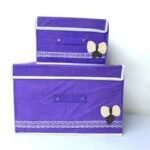 صندوق تخزين : Pack 2 Coffre de Rangement Pliable Pour Vêtements.RF-073 - Image 3