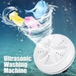 غسالة صغيرة محمولة 2 في 1 ، غسالة بالموجات فوق الصوتية  Mini Machine à Laver Portable 2 en 1, Laveuse à Ultrasons avec Câble USB RF/LM-6261 - Image 7