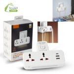 شاحن منزلي متعدد الوظائف سريع الشحن مع ضوء ليلي ونظام أمان للأطفال : Prise de charge rapide domestique multifonctionnelle avec veilleuse QC 3.0 et système de sécurité enfants RF/328u