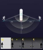 ضوء الليل المتحرك بشريحة استشعار الحركة PIR قابل لإعادة الشحن :  Lampe de nuit mobile avec capteur de mouvement PIR rechargeable WP-9068 - Image 3