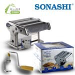 ماكينة فرد العجين وصناعة المعكرونة من سوناشي - Sonashi Machine à Pâtes Acier Inoxydable SPM-151