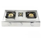 موقد طبخ غازي من سوناشي بنظام إشعال آلي وإستهلاك منخفض للغاز Sonashi Three Gas Burner / Stoves SGB-300 - Image 3