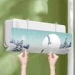 موزع هواء المكيف القابل للتعديل 270 درجة مضاد للنفث المباشر Déflecteur d’évent de climatisation réglable 270 degrés Anti soufflage Direct 1415 - Image 4