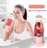 خلاط زجاجة كهربائي محمول قابلة لإعادة الشحن 350 مل Mini blernder electrique portatif LL-890 - Image 8