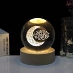 مصباح الكرة البلورية اللامعة ثلاثية الأبعاد : Lampe boule de cristal brillante 3D hs-2313b - Image 2