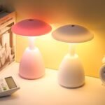Veilleuse LED Tactile Sans Fil à Intensité Réglable avec Chargeur USB