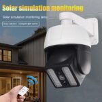 ⁦Lampes Solaires d'Extérieur avec Détecteur de Mouvement Forme De Caméra v4⁩ - الصورة ⁦2⁩