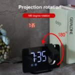 ⁦Réveil LED numérique Intelligent avec projection Et radio FM et téléphone charge USB⁩ - الصورة ⁦7⁩