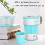⁦Bouilloire Électrique Pliable en Silicone Alimentaire avec Gobelet Pliable – غلاية مياه قابلة للطي ومحمولة⁩ - الصورة ⁦2⁩