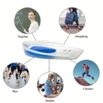 ⁦زوج وسادات الكعب الناعمة من السيليكون، تخفف من آلام الكعب الأخمصي، لالتهاب وتر العرقوب الذي يقف لفترة طويلة⁩ - الصورة ⁦2⁩