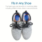 ⁦زوج وسادات الكعب الناعمة من السيليكون، تخفف من آلام الكعب الأخمصي، لالتهاب وتر العرقوب الذي يقف لفترة طويلة⁩ - الصورة ⁦8⁩