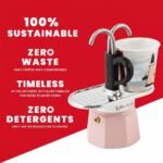 ⁦Cafetière Expresso 2 Tasses avec 2 Fontaine Rose – ماكينة تحضير القهوة⁩ - الصورة ⁦6⁩