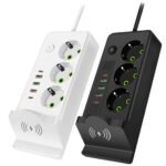 ⁦Multiprise 3 SOCKET 2500W avec USB, Type-C et chargement sans fil – مقبس طاقة وشاحن لاسلكي⁩ - الصورة ⁦3⁩