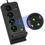 ⁦Multiprise 4 SOCKET 2500W avec USB, Type-C et chargement sans fil – مقبس طاقة وشاحن لاسلكي⁩ - الصورة ⁦3⁩