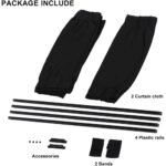 ⁦2Pcs Rideau glissé de fenêtre Protection UV pour Voiture – ستار نوافذ جانبية في السيارة⁩ - الصورة ⁦4⁩