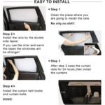 ⁦2Pcs Rideau glissé de fenêtre Protection UV pour Voiture – ستار نوافذ جانبية في السيارة⁩ - الصورة ⁦8⁩