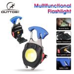 lampe de poche multifonctionnelle étanche Rechargeable à LED en alliage d'aluminium