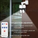 ⁦Lampes Solaires d'Extérieur avec Détecteur de Mouvement Forme De Caméra v4⁩ - الصورة ⁦4⁩