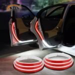 ⁦feux d’avertissement de porte voiture led anti collision 2 pcs⁩ - الصورة ⁦2⁩