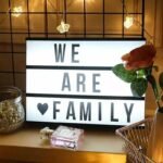 LED MESSAGE LIGHT BOX -Noir et Blanc