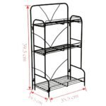 ⁦Étagère de Rangement à 3 Niveaux 59x19x35cm – وحدة رفوف تخزين بثلاث طبقات⁩ - الصورة ⁦3⁩