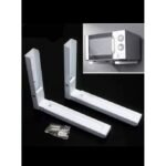 ⁦Support pour micro-ondes pliable avec bras extensibles Charge maximale 40 kg⁩ - الصورة ⁦5⁩