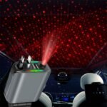 ⁦Chargeur Voiture 4en1 Rétractable 120W avec toit Starlight pour téléphones iOS et Android- شاحن سيارة متعدد المنافذ⁩ - الصورة ⁦2⁩